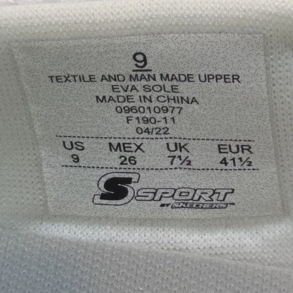 S Sport By Skechers Women's Size US 9 White F190-11 - Picture 7 of 8